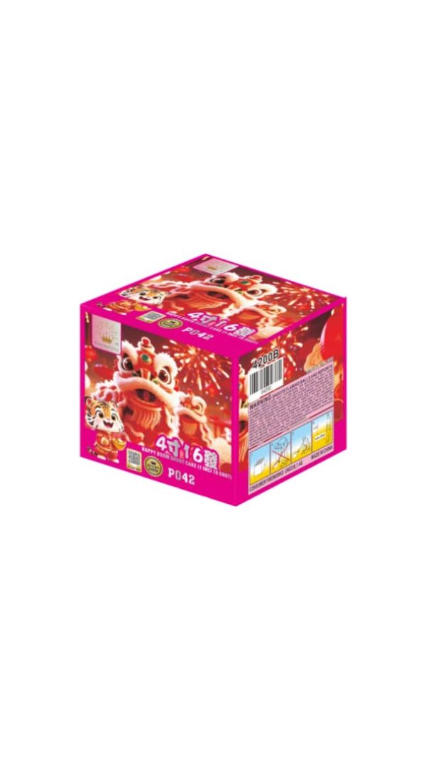 4'' 16 - SHOT CAKE (MY)-COLOR BOX